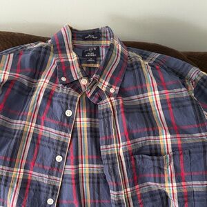 J. Crew Men's Multicolor Plaid Button Down Shirt